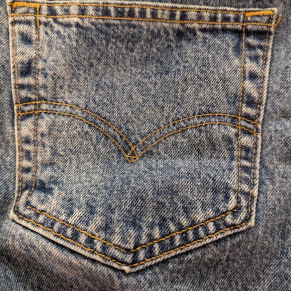 Vintage Men's Levi's 550 Denim Blue Jeans Sz 36 x 32 1997 Made in USA - Picture 12 of 12